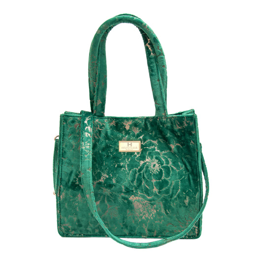 Majestic Mini Green Rose Tote