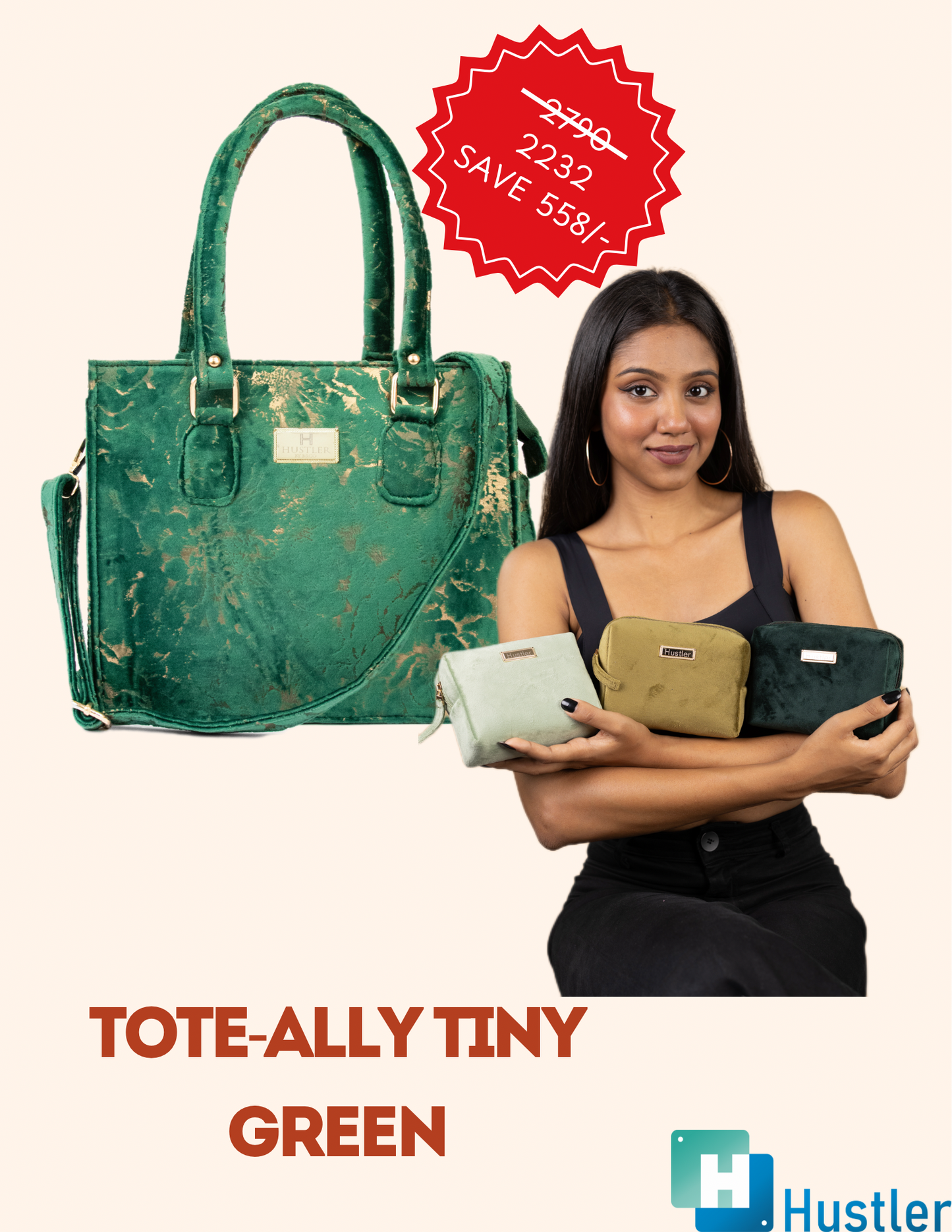 Tote-ally Tiny Green (SAVE Rs.557/-)