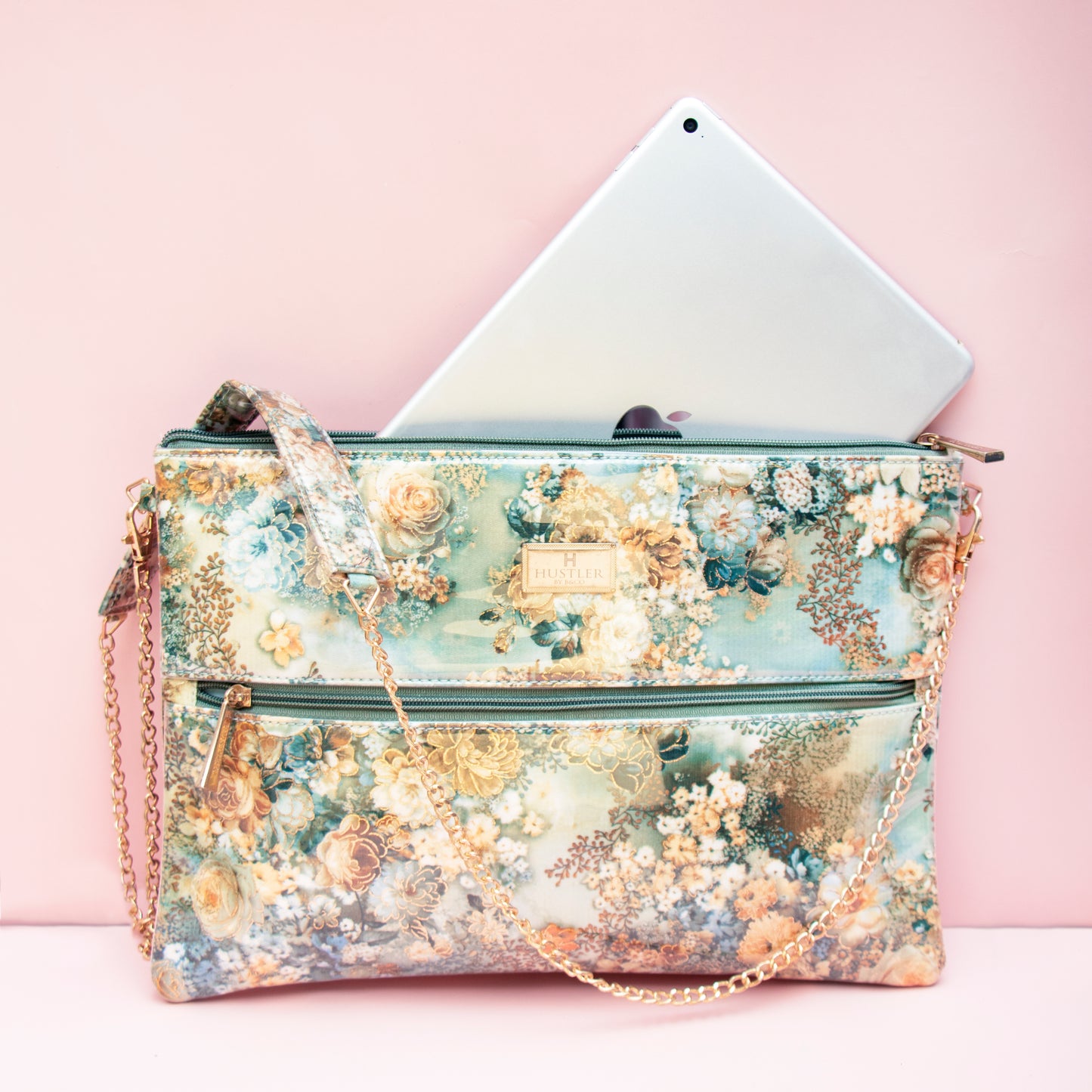 Floral Laptop Sleeves cum Sling bags